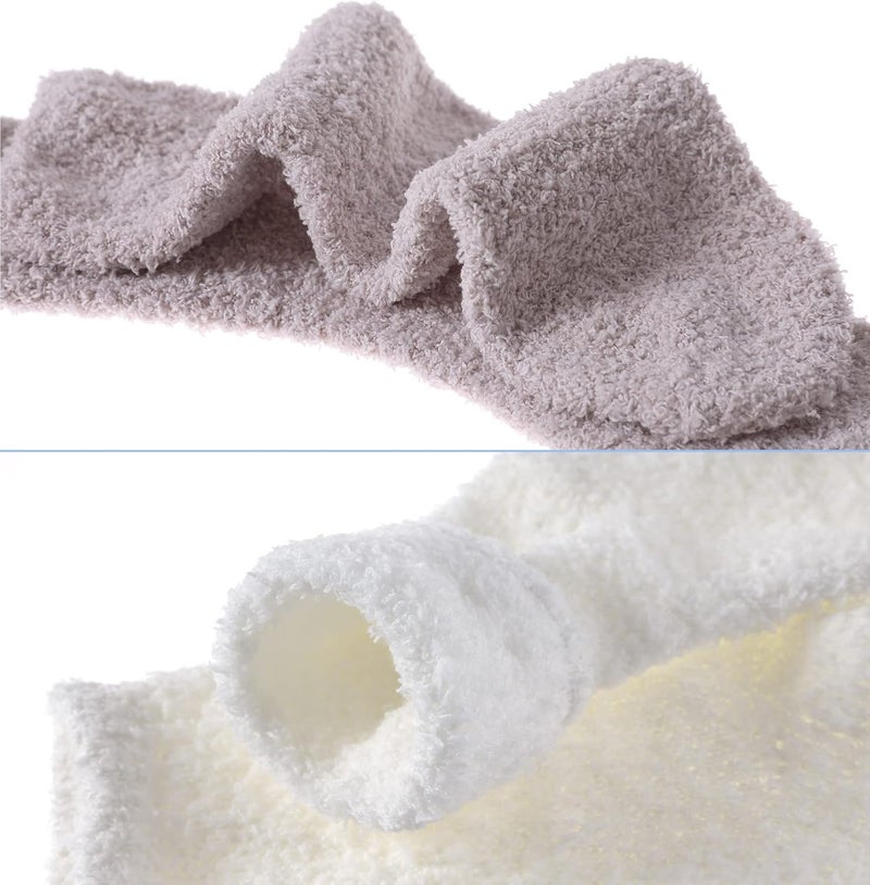 SDBING Fuzzy Socks for Women Soft Fluffy Home Sleeping Socks Cozy Warm Slipper Socks 6 or 5 Pairs - Image 4